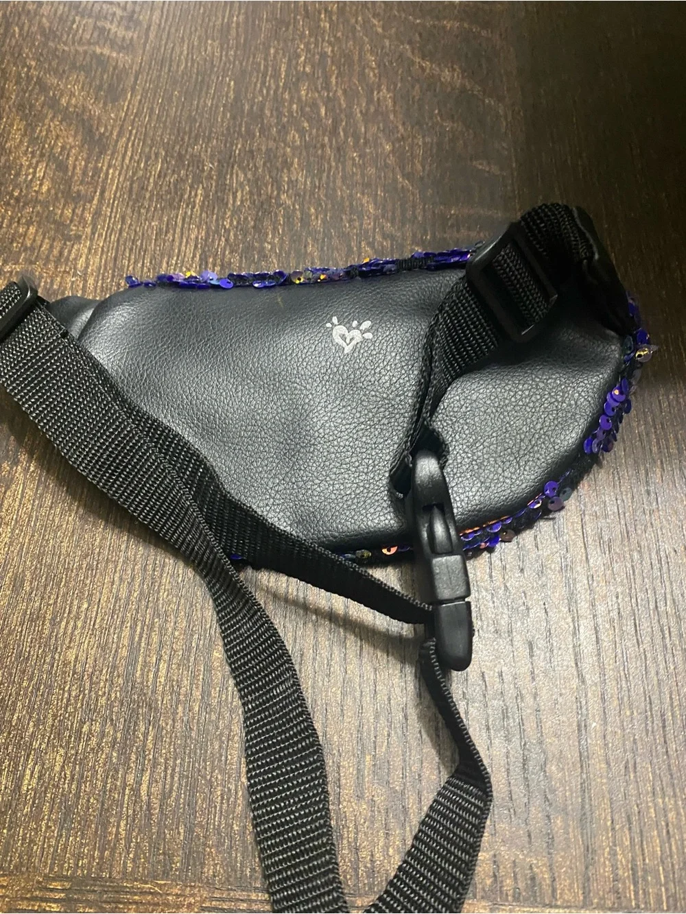 Children Sequin Fanny Pack Waist Bag - Purple Iridescent